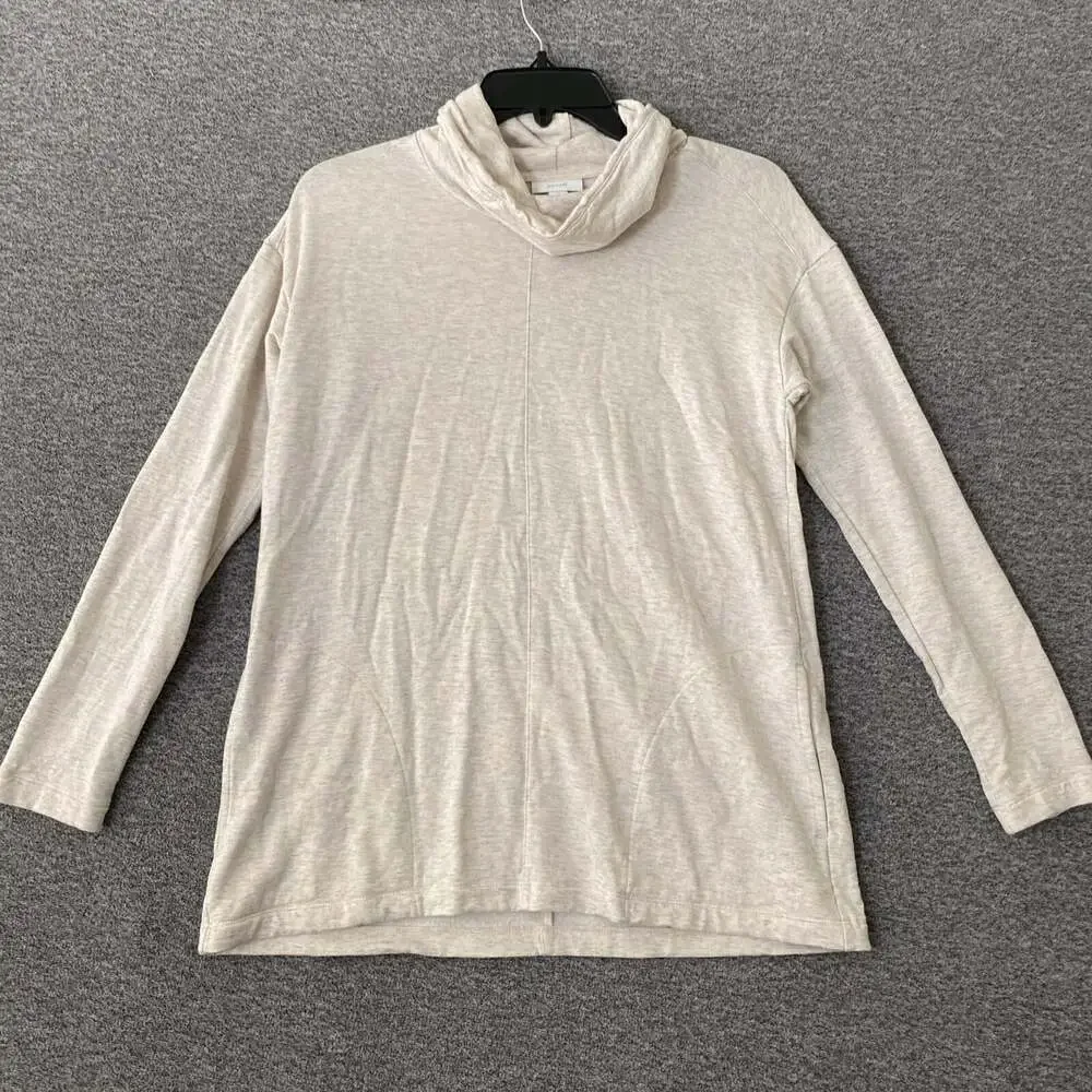 J.Jill Women's Size XS Beige Long Sleeve Collared Pocket Sweater